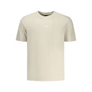 Beige Cotton Men T-Shirt