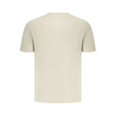 Beige Cotton Men T-Shirt