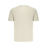 Beige Cotton Men T-Shirt