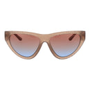Beige Plastic Sunglasses