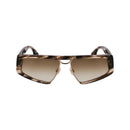 Brown Metal & Plastic Sunglasses