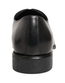 Black Calfskin Leather Derby Men Dress Shoes