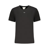 Black Cotton Womens T-Shirt