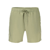 Green Polyester Men's Swim Short