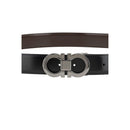Black Calf Leather Bos Taurus Belt