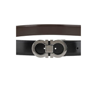 Black Calf Leather Bos Taurus Belt