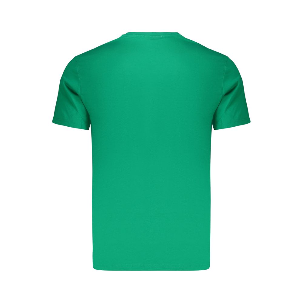 Green Cotton Men's T-Shirt