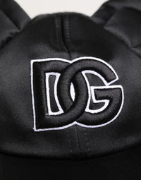 Men Black Velvet Animal Ears Baseball Cap Hat