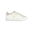 White Polyurethane Women's Sneaker
