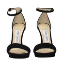 Black Leather Platform Sandals