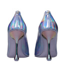Purple Leather High Heel Pumps