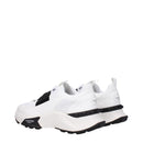 White Fabric Athletic Sneakers