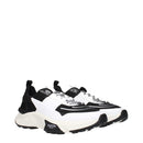 Black Fabric Athletic Sneakers