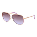 Rose Gold Metal Sunglasses