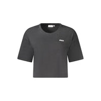 Black Cotton Women's T-Shirt