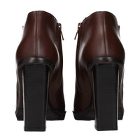 Brown Leather Ankle Boots