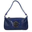 Blue Leather Handbag