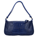Blue Leather Handbag