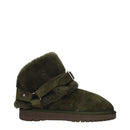 Green Leather Ankle Boots