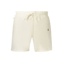 Beige Polyester Men's Short