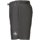 Black Polyester Men's Swimwear