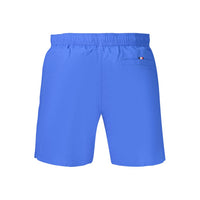 Blue Polyester Men's Shorts