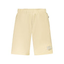 Beige Cotton Mens Short