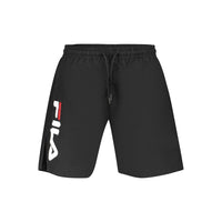 Black Polyester Men's Swimwear