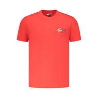 Red Cotton Mens T-Shirt