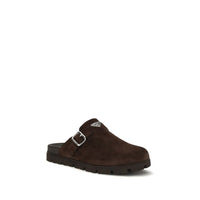 Brown Calf Leather Bos Taurus Mules