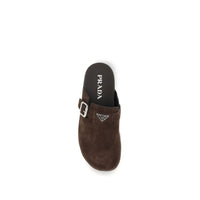 Brown Calf Leather Bos Taurus Mules