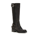 Black Calf Leather Bos Taurus Ankle Boots