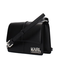 Black Polyethylene Crossbody Bag