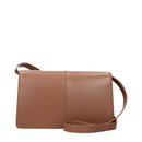 Brown Polyethylene Crossbody Bag