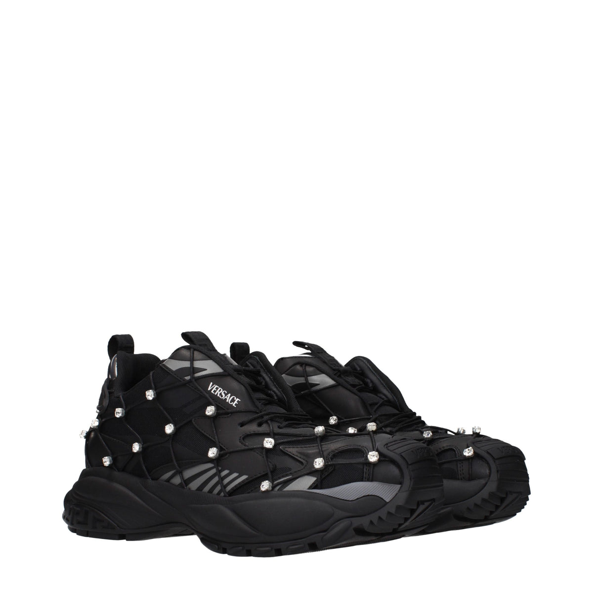 Black Fabric Sneakers