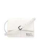 White Polyethylene Crossbody Bag