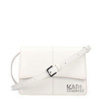 White Polyethylene Crossbody Bag