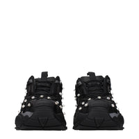 Black Fabric Sneakers