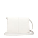 White Polyethylene Crossbody Bag