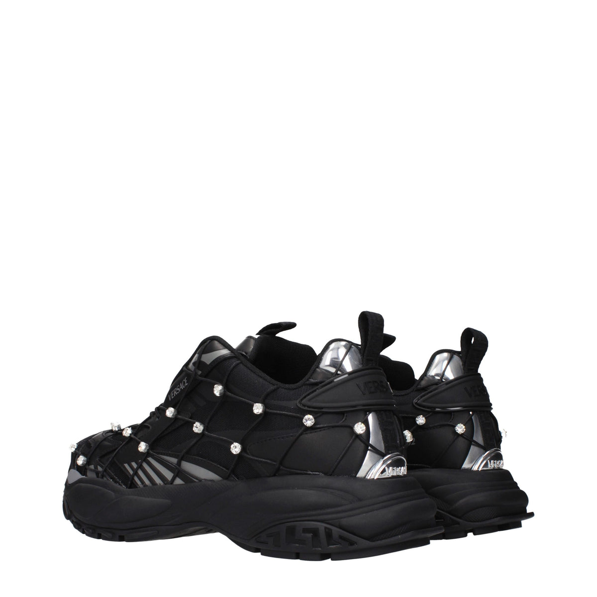 Black Fabric Sneakers