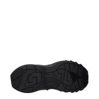 Black Fabric Sneakers
