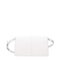 White Polyethylene Crossbody Bag