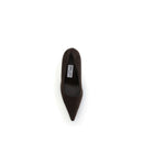 Brown Leather High Heel Pumps