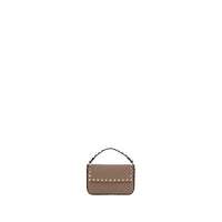 Beige Calf Leather Bos Taurus Shoulder Bag