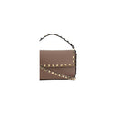 Beige Calf Leather Bos Taurus Shoulder Bag