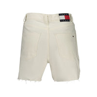 White Cotton Women Shorts