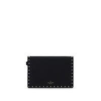 Black Calf Leather Bos Taurus Clutch Bag