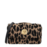 Brown Wool Shoulder Bag