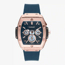 Blue Synthetic Dress Watch