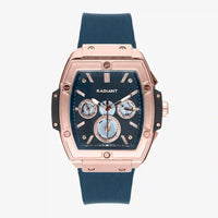 Blue Synthetic Dress Watch